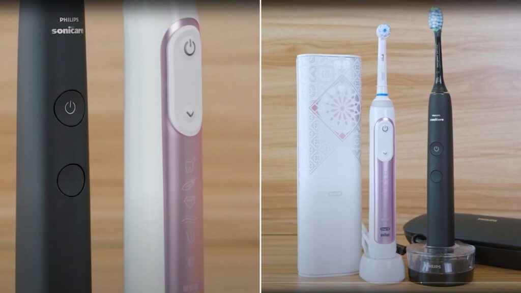 Фото 110 — Лучшие модели электрических зубных щеток: Oral-B Genius X vs Philips Sonicare DiamondClean
